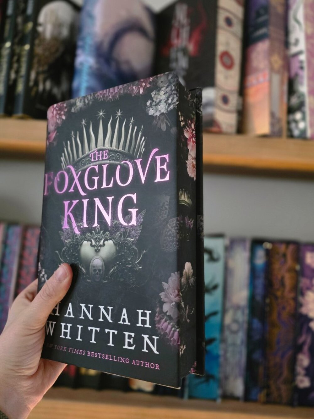 FairyLoot exclusive edition of The Foxglove King by Hannah Whitten.